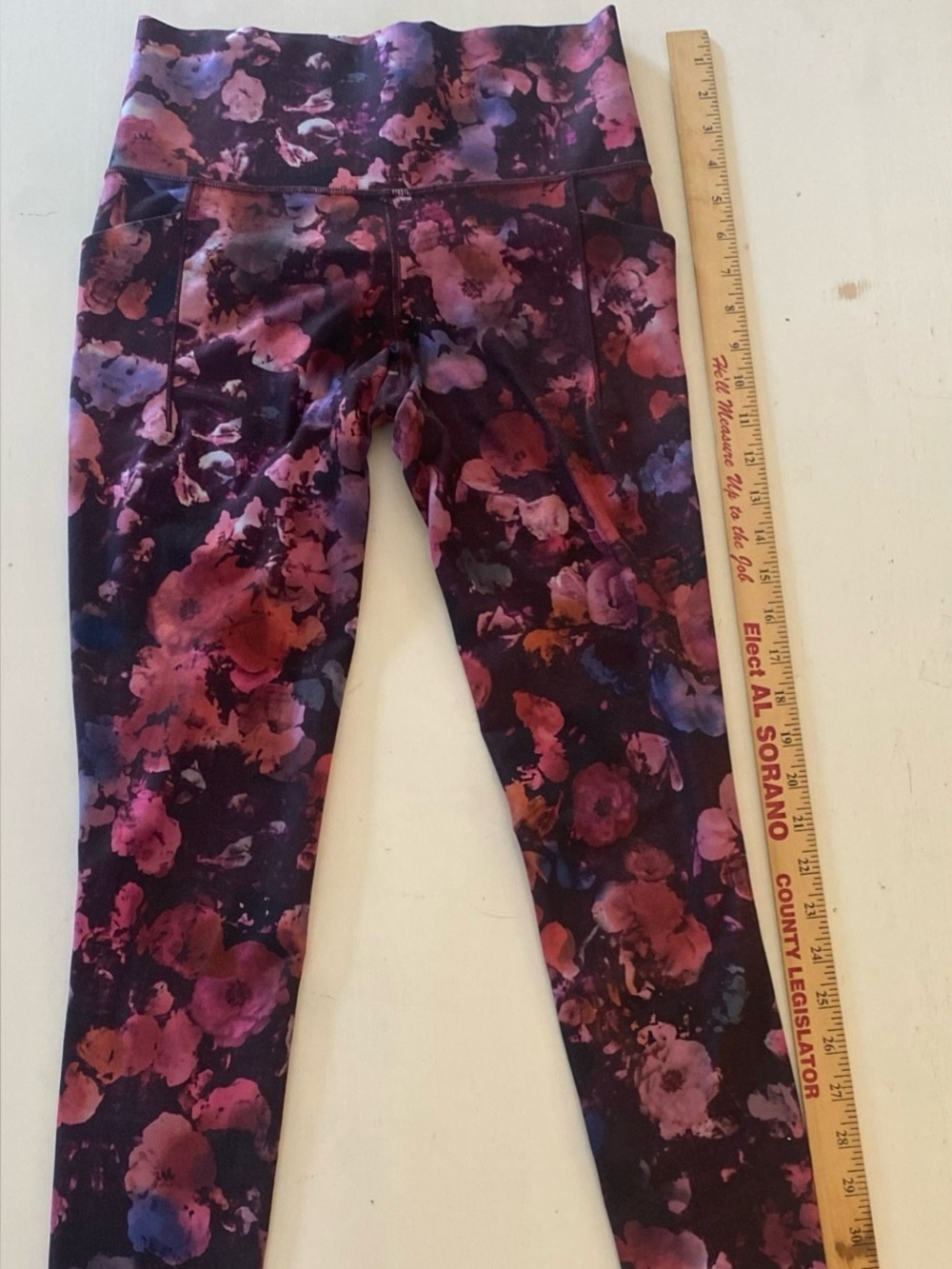 Athleta Girl All Day High Rise Pocket Leggings SP Floral Purple 95218